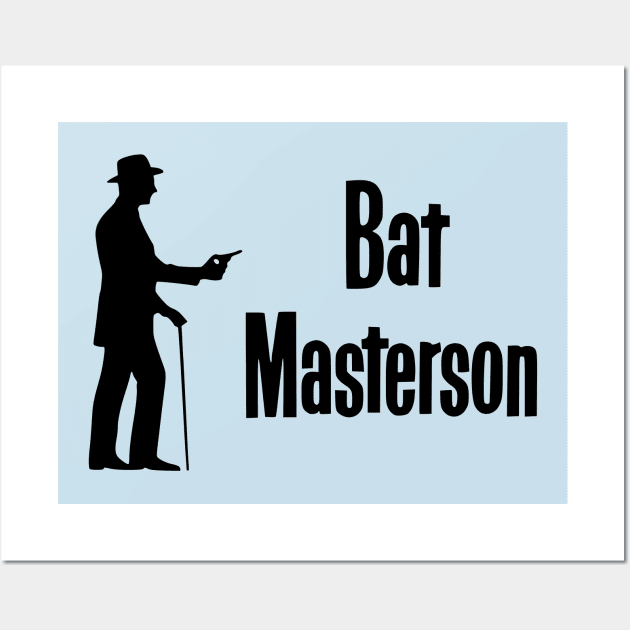 Bat Masterson - Logo - 50s/60s Tv Western Wall Art by wildzerouk